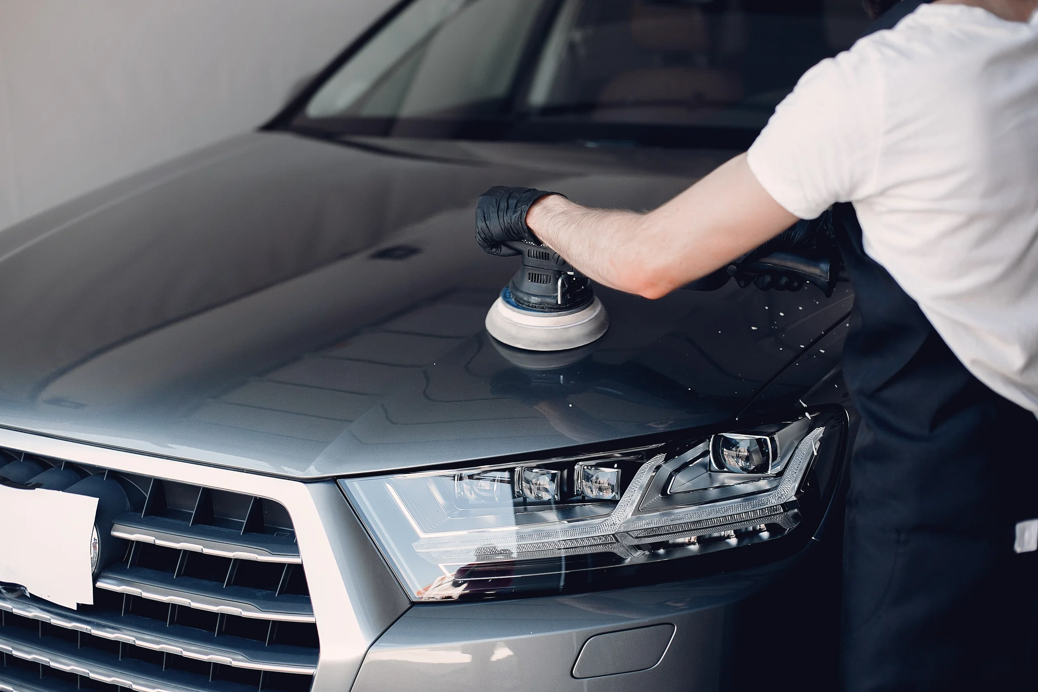 Vehicle receiving professional detailing